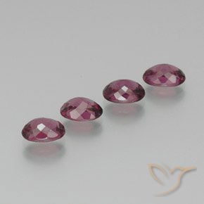 Pedras preciosas de rodolita granada Vermelho Rapberry natural de 4.22 ct, oval, VS