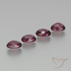 Pedras preciosas de rodolita granada Vermelho Rapberry natural de 4.11 ct, oval, VS
