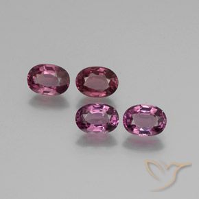 Pedras preciosas de rodolita granada Vermelho Rapberry natural de 4.12 ct, oval, VS