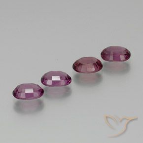 Pedras preciosas de rodolita granada Vermelho Rapberry natural de 4.12 ct, oval, VS
