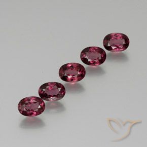 5.40ctw Natural Baga Rosa Roxa rodolita granada, oval, VS
