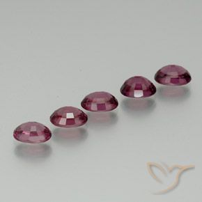 Pedras preciosas de rodolita granada Baga Rosa Roxa natural de 5.40 ct, oval, VS