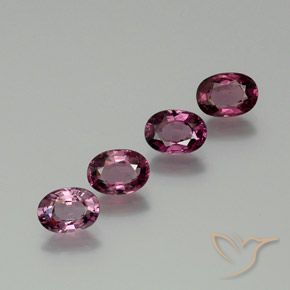 3.99ctw Natural Roxo médio-escuro rodolita granada, oval, VVS-VS
