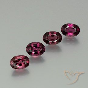 4.59ctw Natural Roxo Brilhante rodolita granada, oval, VVS-VS