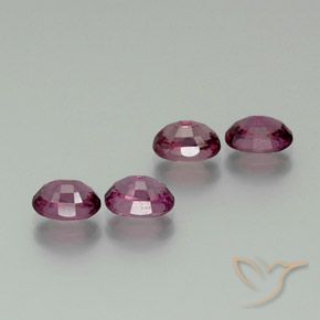 Pedras preciosas de rodolita granada framboesa vermelha natural de 4.72 ct, oval, VS