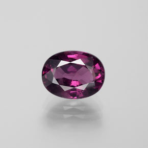 Rodolita Granada framboesa vermelha Natural 4.60ct, Corte Oval, VS