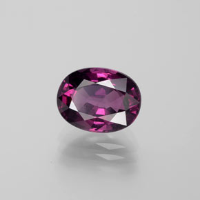 Rodolita Granada framboesa vermelha Natural 4.60ct, Corte Oval, VS