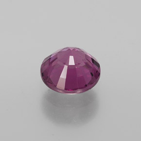 Granada rodolita vermelho natural 1,20ct, corte redondo, VVS-VS