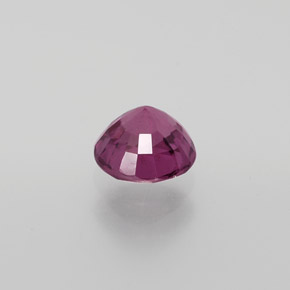 Granada rodolita vermelho natural 1,15ct, corte redondo, VS