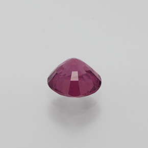Granada rodolita vermelho framboesa natural 1,11ct, corte redondo, VS