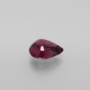 Granada rodolita roxo natural 2,14ct, formato de pêra, VS