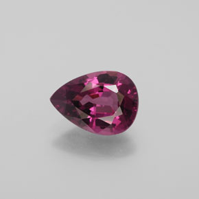 rodolita granada framboesa vermelha Natural 2.25ct, Formato de pêra, VS