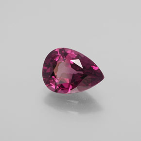 rodolita granada framboesa vermelha Natural 2.25ct, Formato de pêra, VS