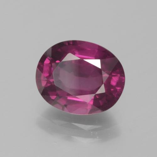Granada rodolita roxo natural 2,70ct, corte oval, VS