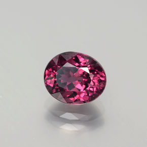 Rodolita Granada framboesa vermelha Natural 2.07ct, Corte Oval, VVS-VS