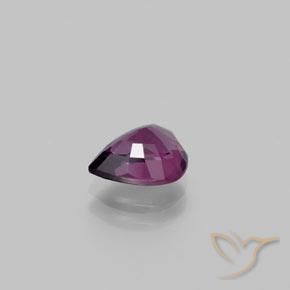 rodolita granada Roxo profundo Natural 1.59ct, Formato de pêra, VS