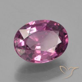 rodolita granada framboesa vermelha Natural 1.18ct, oval, VS