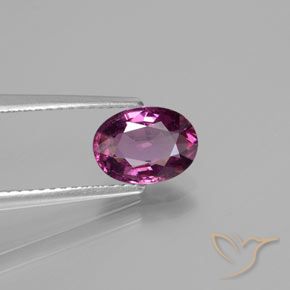 rodolita granada Roxo profundo Natural 1.50ct, oval, VS