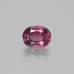 Rodolita Granada Rosa Profundo Baga Roxo Natural 1.98ct, Corte Oval, VS