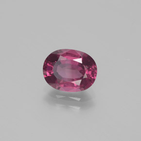Rodolita Granada Rosa Profundo Baga Roxo Natural 1.98ct, Corte Oval, VS