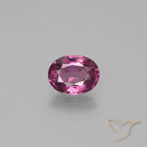 1.40ct Natural Rosa Profundo Baga Roxo rodolita granada, oval, VS