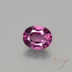 1.79ct Natural roxo avermelhado rodolita granada, oval, VS