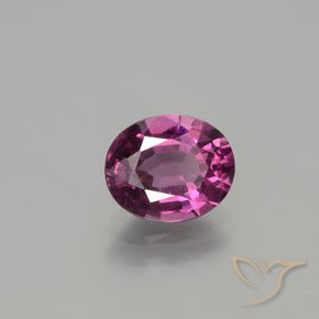rodolita granada roxo avermelhado Natural 1.79ct, oval, VS