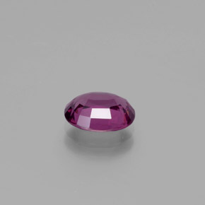 Granada rodolita roxo natural 1,51ct, corte oval, VS