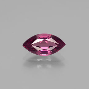 Granada rodolita vermelho natural 1,71ct, marquise, VVS-VS