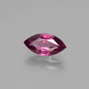 Granada rodolita vermelho natural 1,71ct, marquise, VVS-VS