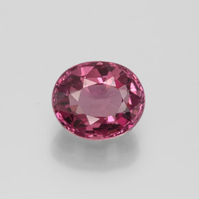 Granada rodolita roxo natural 1,69ct, corte oval, VVS-VS