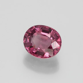 Granada rodolita roxo natural 1,69ct, corte oval, VVS-VS
