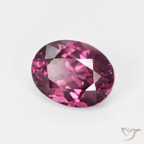 rodolita granada Roxo profundo Natural 1.92ct, oval, VS