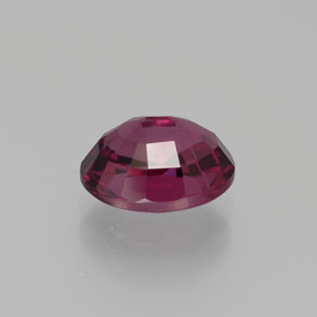 Granada rodolita vermelho natural 1,82ct, corte oval, VVS-VS