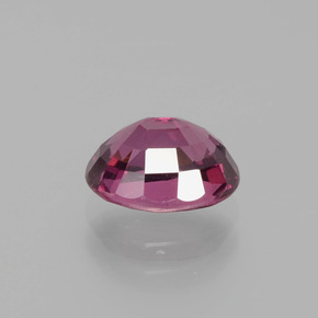 Granada rodolita roxo natural 1,62ct, corte oval, VS-SI