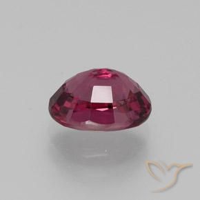 Granada rodolita roxo natural 1,64ct, corte oval, VS