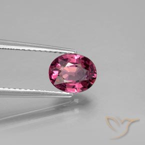 rodolita granada roxo médio Natural 1.45ct, oval, VVS-VS