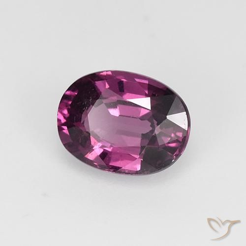 rodolita granada Roxo profundo Natural 1.41ct, oval, VS