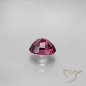 Rodolita Granada Roxo Intenso Natural 1.42ct, Corte Oval, VVS-VS