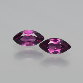 Pedras preciosas de granada rodolita vermelho natural de  ct, marquise, VS