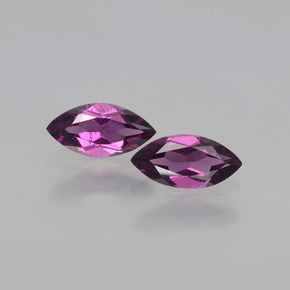 Pedras preciosas de granada rodolita vermelho natural de  ct, marquise, VS