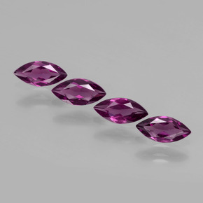 Pedras preciosas de granada rodolita vermelho natural de  ct, marquise, VS