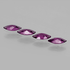 Pedras preciosas de granada rodolita vermelho natural de  ct, marquise, VS