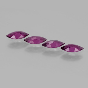 Pedras preciosas de Rodolita Granada framboesa vermelha natural de  ct, Marquesa, VS