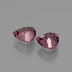 Pedras preciosas de granada rodolita rosa natural de  ct, trillion, VS