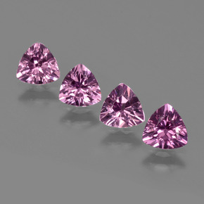Pedras preciosas de granada rodolita rosa natural de  ct, trillion, VS