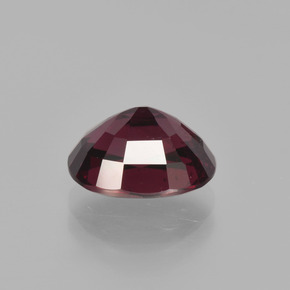 Granada rodolita vermelho natural 3,11ct, corte oval, VS