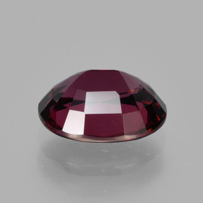 Granada rodolita vermelho natural 2,11ct, corte oval, VVS
