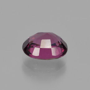 Granada rodolita vermelho natural 1,89ct, corte oval, VS