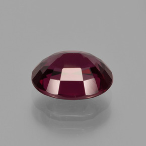 Granada rodolita vermelho natural 2,62ct, corte oval, VS